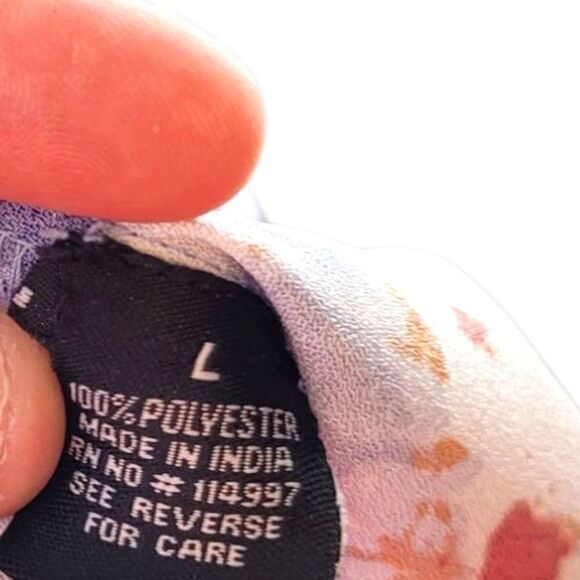 Tolani Collection Blue Absract Print Drawstring Pants Size L - Picture 5 of 6